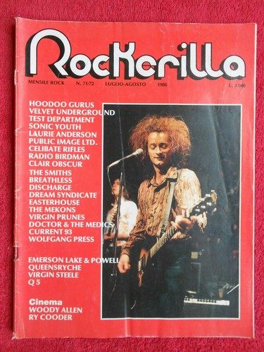 Rivista rockerilla 1986 - rivista, 71/1986