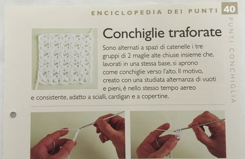 Scheda tecnica punti - tecnica, uncinetto
