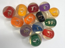 Set 13 palline da biliardo