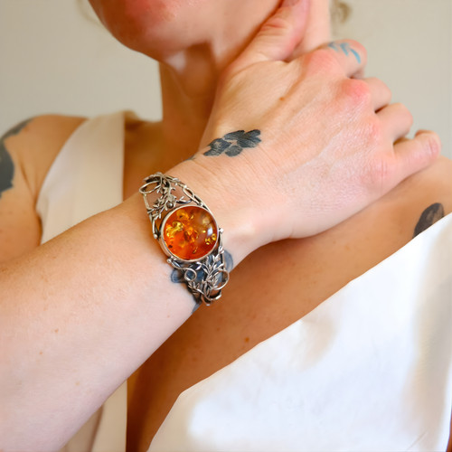 Bracciale ambra baltica - bracciale,
