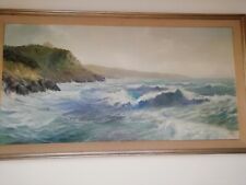 MILLUS " mare in tempesta" olio su tela di grandi dimensioni 218 cm x 120cm 1965