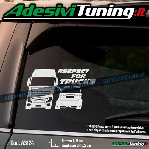 Adesivo respect for trucks - adesivo,