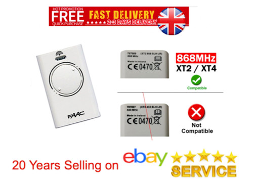 Faac xt2 868 slh gate - 868, fob