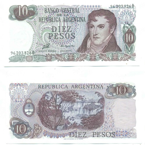 Argentina nota pesos - argentina, (1976)