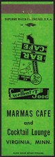 Vintage matchbook cover MARMAS