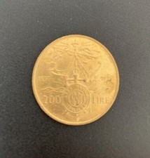 Lire 200 R Repubblica Italiana 100 anniversario Lega Navale Italiana 1897-1997