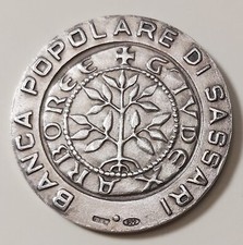 MEDAGLIA IN ARGENTO BANCA