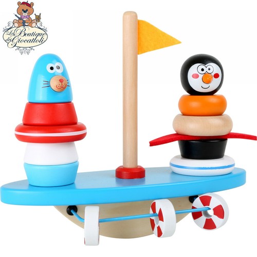Gioco legno incastro e - in,