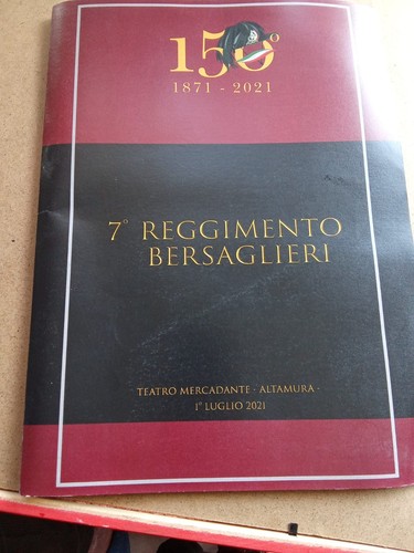 Militaria libro rgt - 7^,