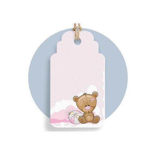 Tag cartoncino rosa - 30,