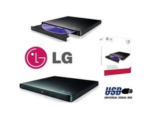 MASTERIZZATORE ESTERNO LETTORE DVD CD/RW LG SLIM DUAL LAYER USB PORTATILE BLACK
