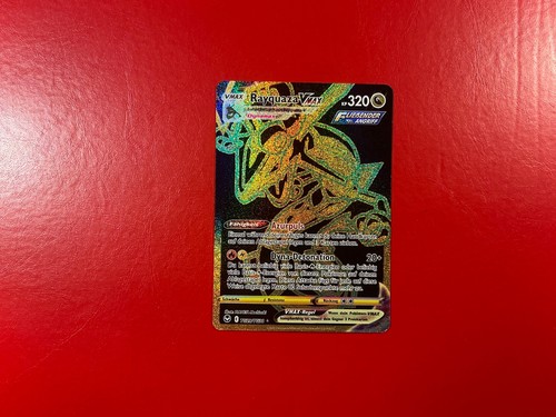 Carta pokemon rayquaza vimax - carta,