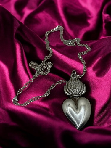 Sacro cuore collana pendolo - cuore,