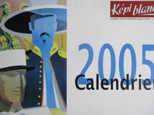 Calendrier képi blanc - "képi, blanc"