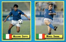 Card Vallardi Top Micro Calcio 1989-1990 #  MASSIMO CRIPPA  / MARCO SIMONE