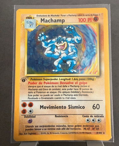 Pokémon machamp holo 1ª - machamp,
