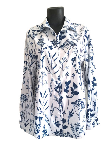 Blusa donna blu bianco - donna, blu/bianco