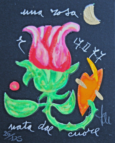 Musante serigrafia materica - musante,,