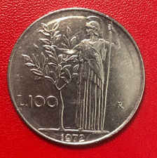 RARA 100 LIRE MINERVA 1972 / BARRETTA DOPO IL 2