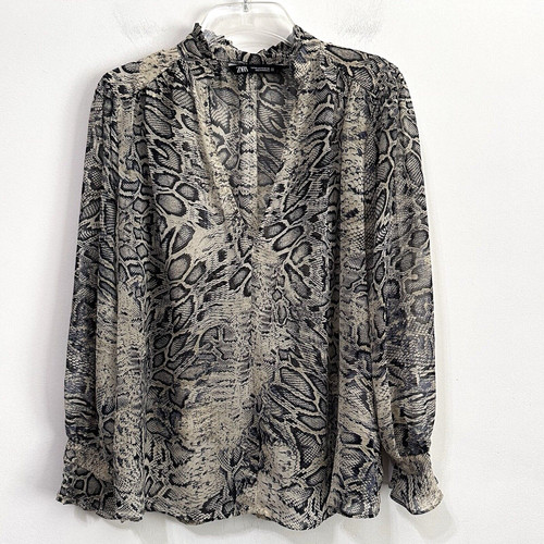 Blusa zara stampa serpente - zara,