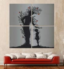 Silhouette Immagine Tela