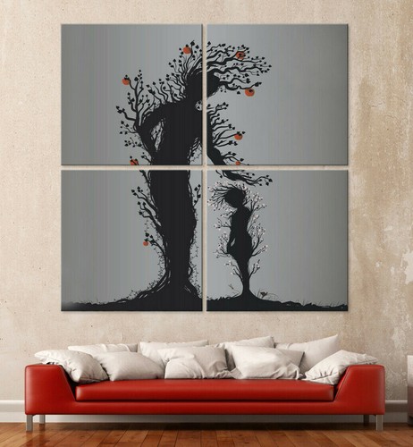 Silhouette immagine tela - silhouette,