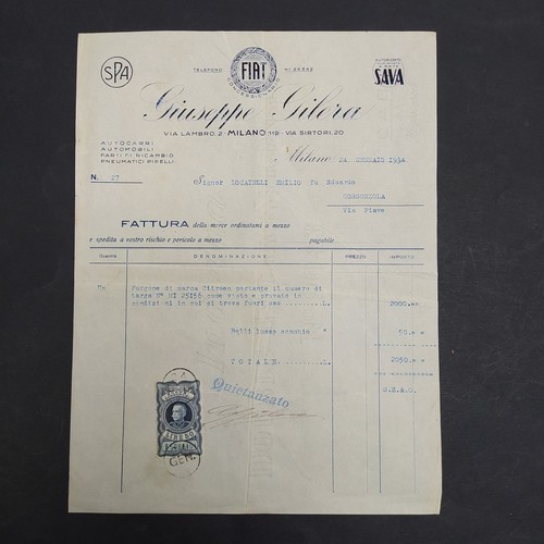 Fattura carta intestata - in,