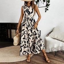 Maxi abito donna smanicato