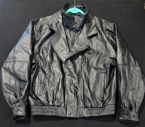 Giacca moto pelle uomo taglia - uomo,