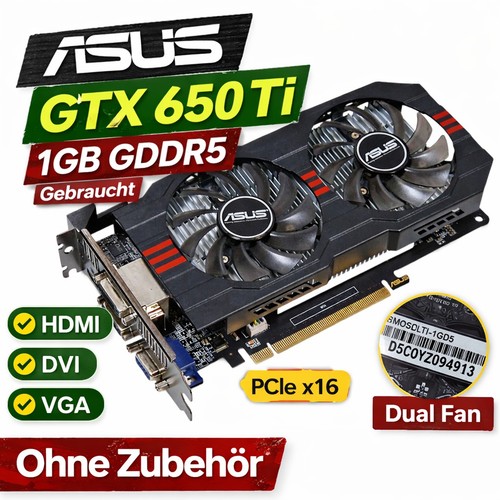 Asus gtx 650 1gb gddr5 - ti,