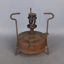 Antico Fornello A Petrolio Ottone E Ferro Vampas Sweden Esposizione Anni ‘30