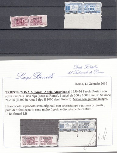 Trieste zona 1949 pacchi - trieste, a