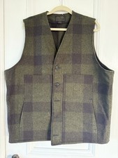 Filson gilet uomo lana verde a