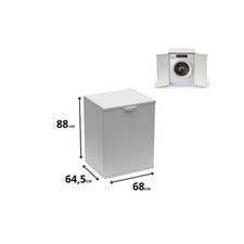 Mobile coprilavatrice in resina da Interno Esterno Copri Lavatrice Asciugatrice