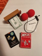 Kit Giochi Di Prestigio Magia 5 trucchi di magia Svengali Cartoon Deck