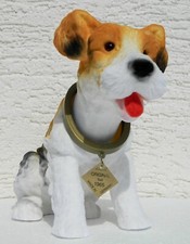 Oscillante Figura Cane Fox Terrier Giocattolo Ciondolante H 20,5cm Grande Con