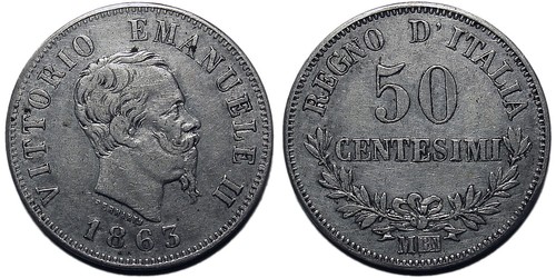 Centesimi 1863 valore - centesimi,