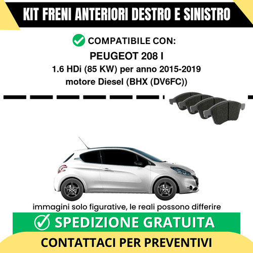 Pastiglie freno anteriori per - pastiglie,