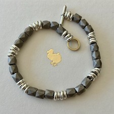 Dodo Pomellato Bracciale Borchie Stud Titanio Rondelle Argento Brisee Oro 18kt 