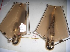 COPPIA APPLIQUE ORO VETRO