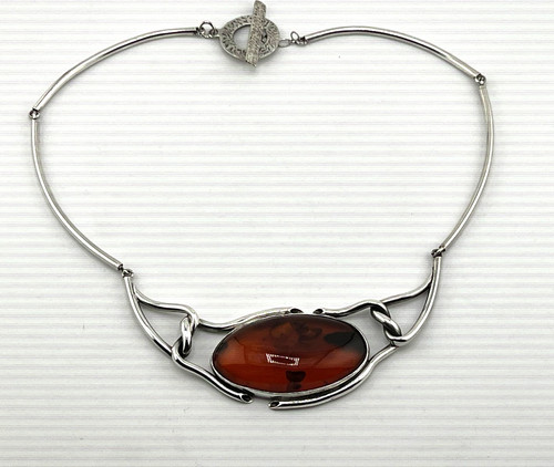 Collana artigianale ambra - collana,