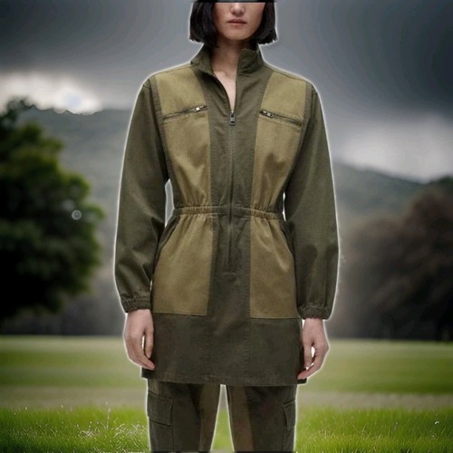 Zara mini abito contrasto - zara, a