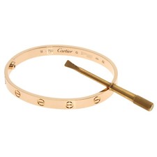 CARTIER LOVE Bracciali #18 con Cacciavite Bracciale K18 Oro Rosa Donna...