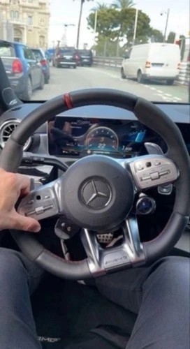 Inserto volante auto amg - inserto,