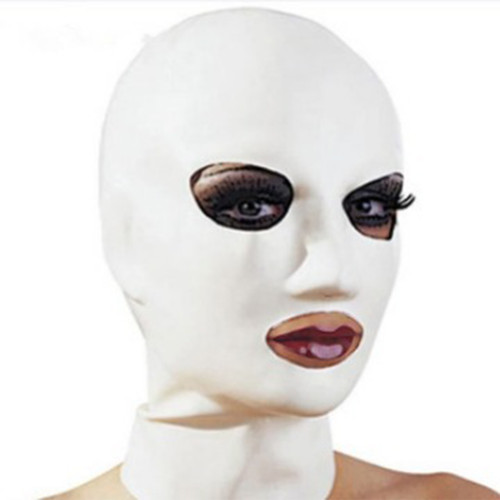 Cappuccio maschera gomma - cappuccio/maschera,
