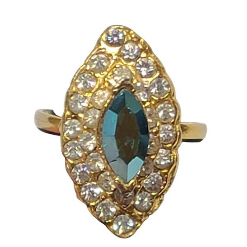 Anello vintage tono oro - , con