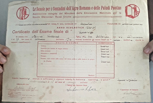 Pagella1931 scuole contadini - scuole,