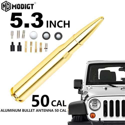 Gold aluminum short bullet - gold,