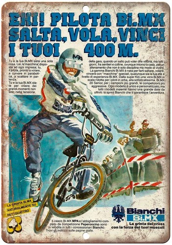 Insegna bianchi bmx racing - bianchi,