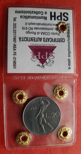 Lire 1958 vulcano tipo - 1958, 1°